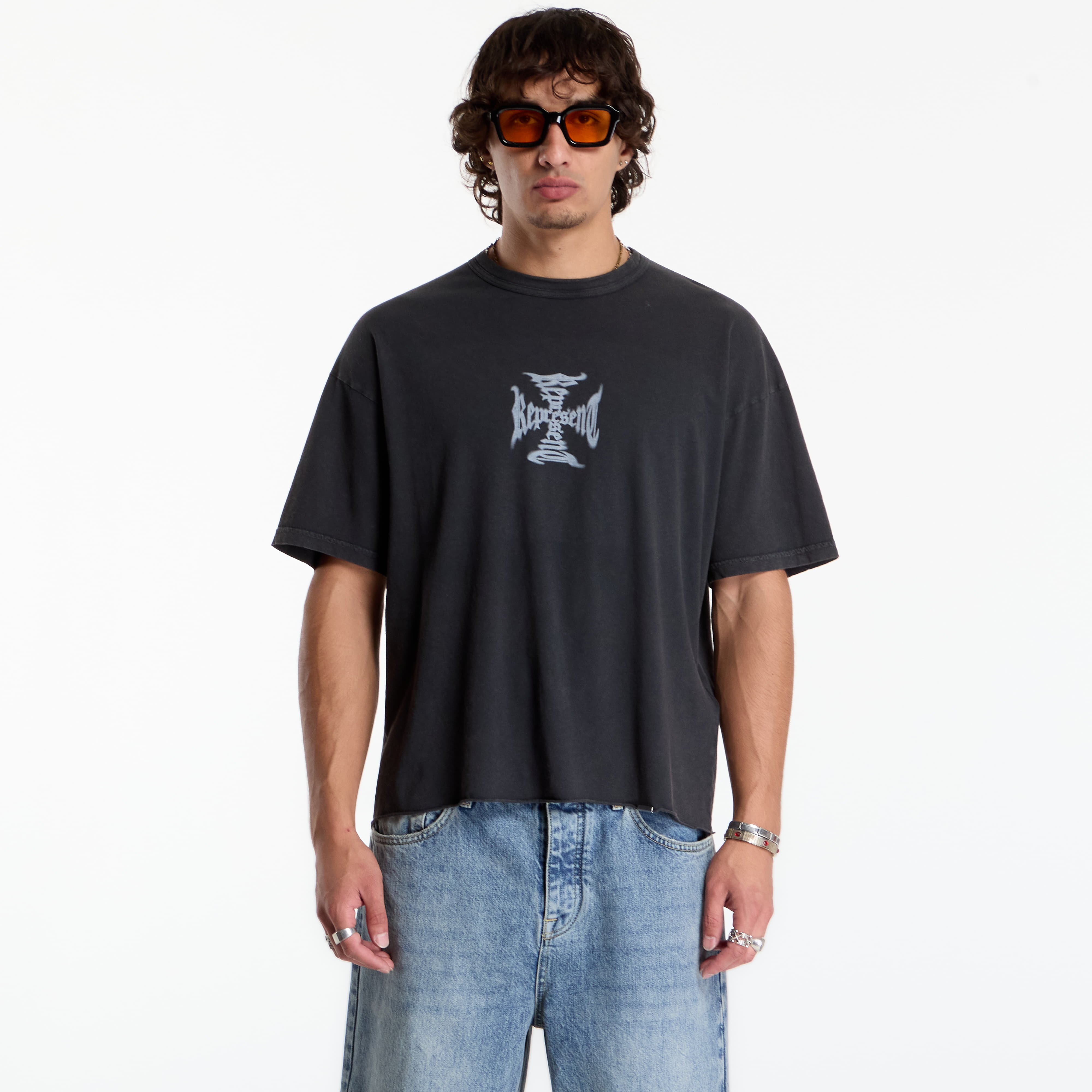 T-shirt Represent Mh Tee V2 UNISEX Faded Black L