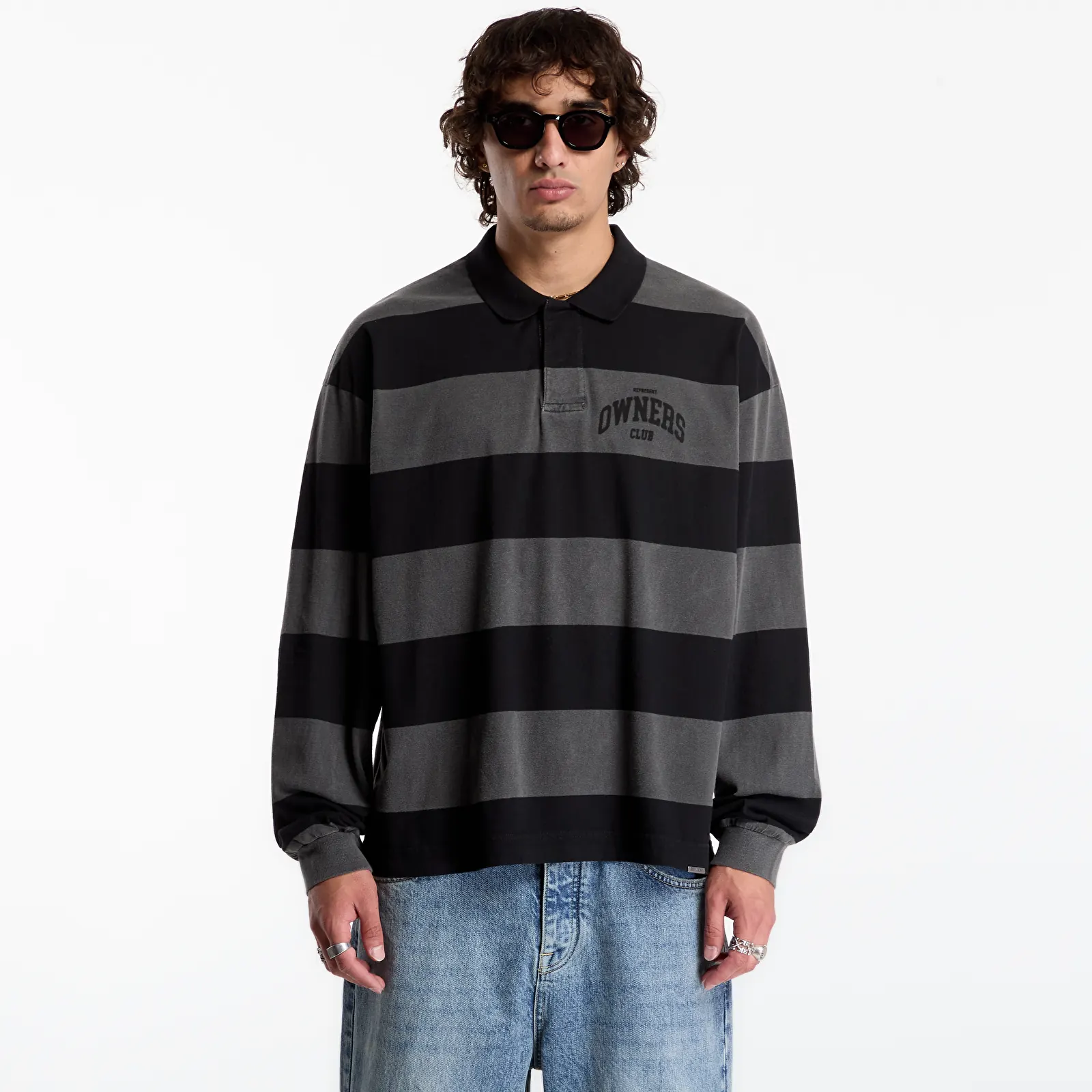 T-paidat Represent Owners Rugby Top UNISEX Weathered Black