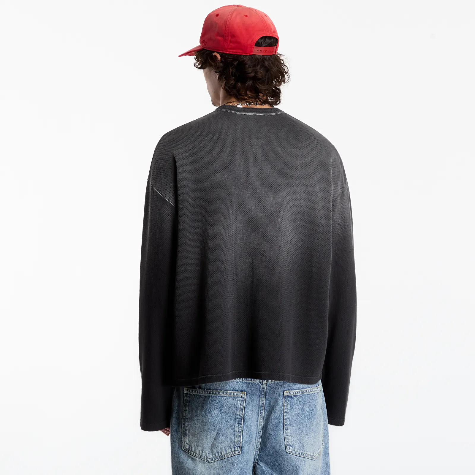 Tricouri  Represent Owners Ls Henley UNISEX Weathered Black