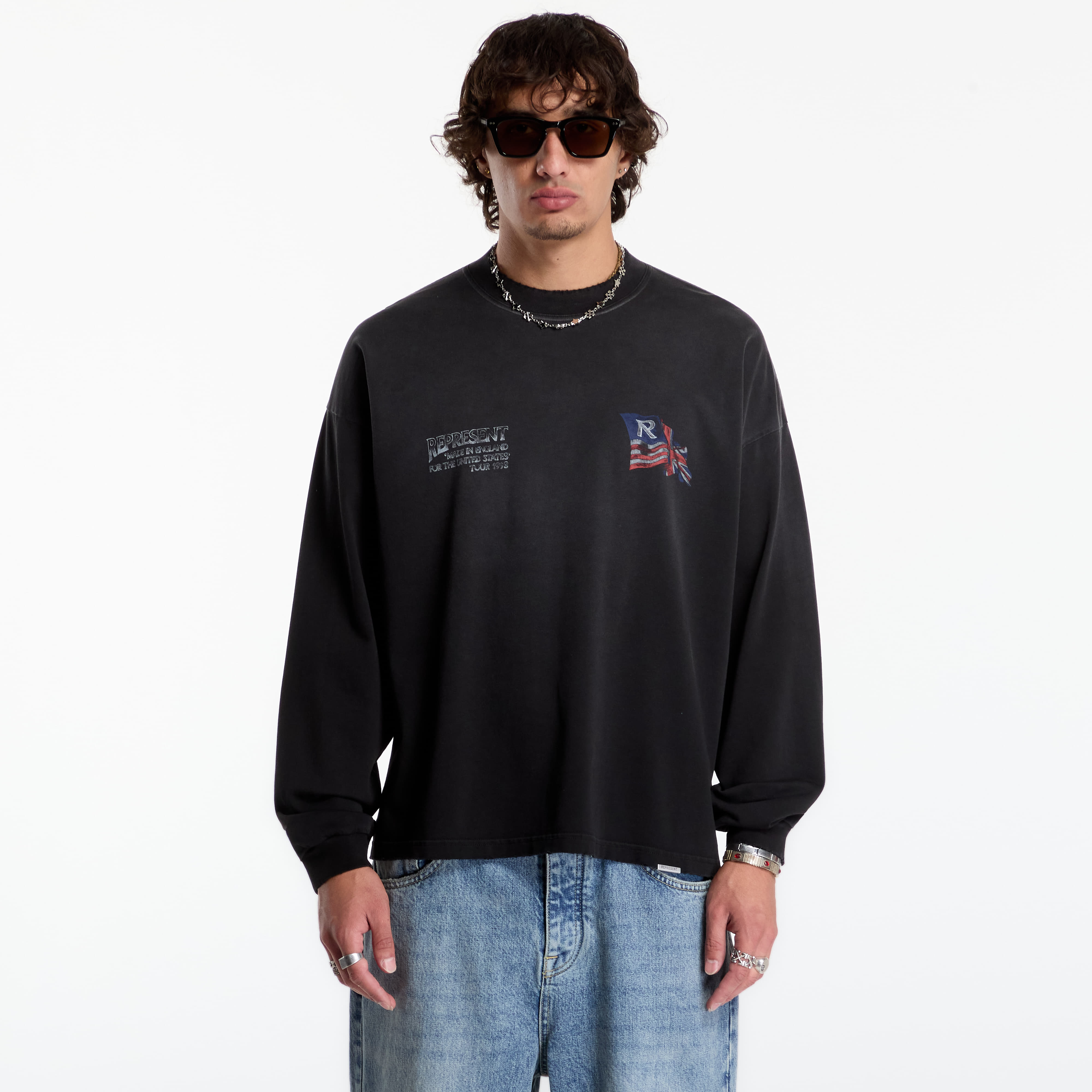 T-shirt Represent Eagle Ls T-Shirt UNISEX Black XL