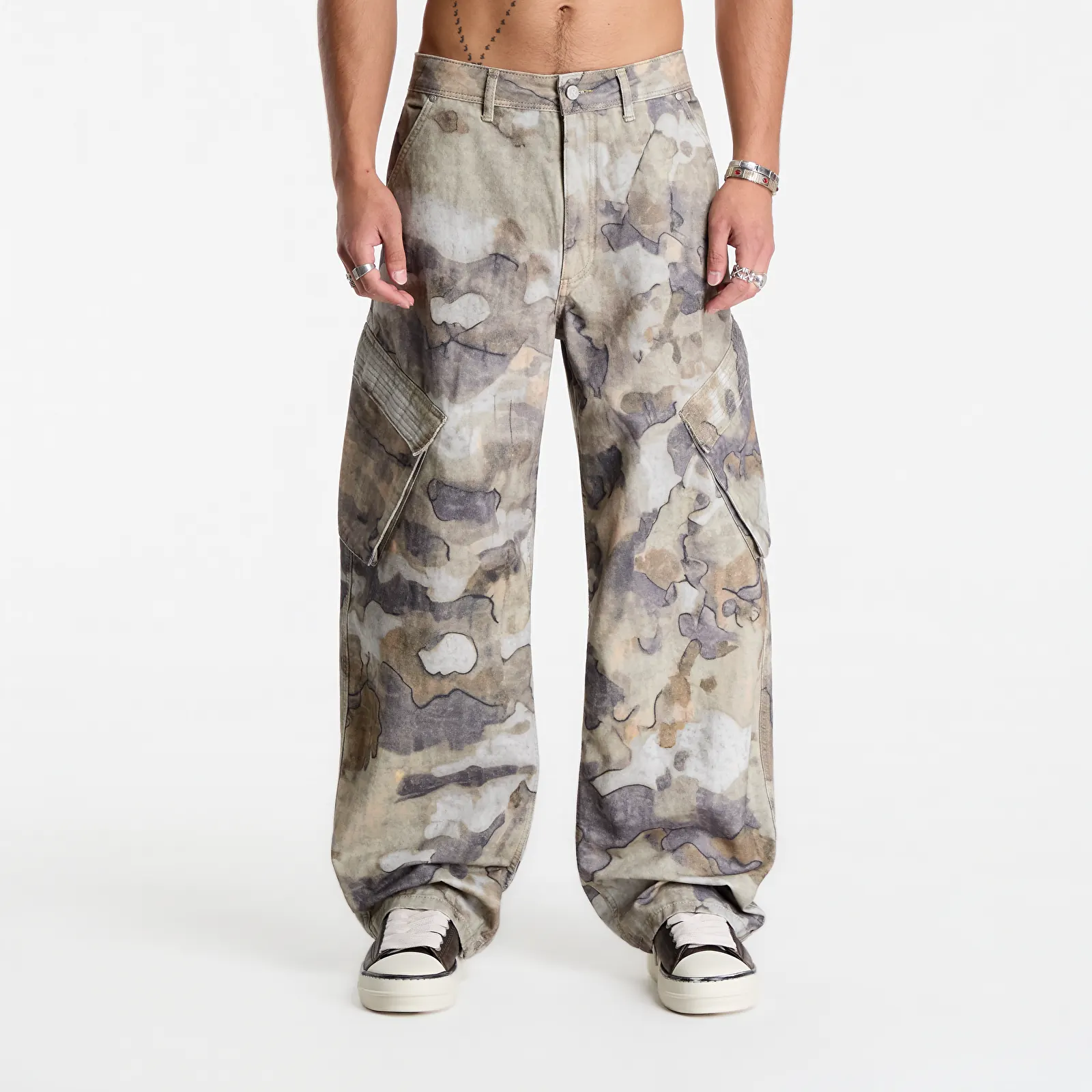 Men's trousers Represent Cargo Pant Riot Camo