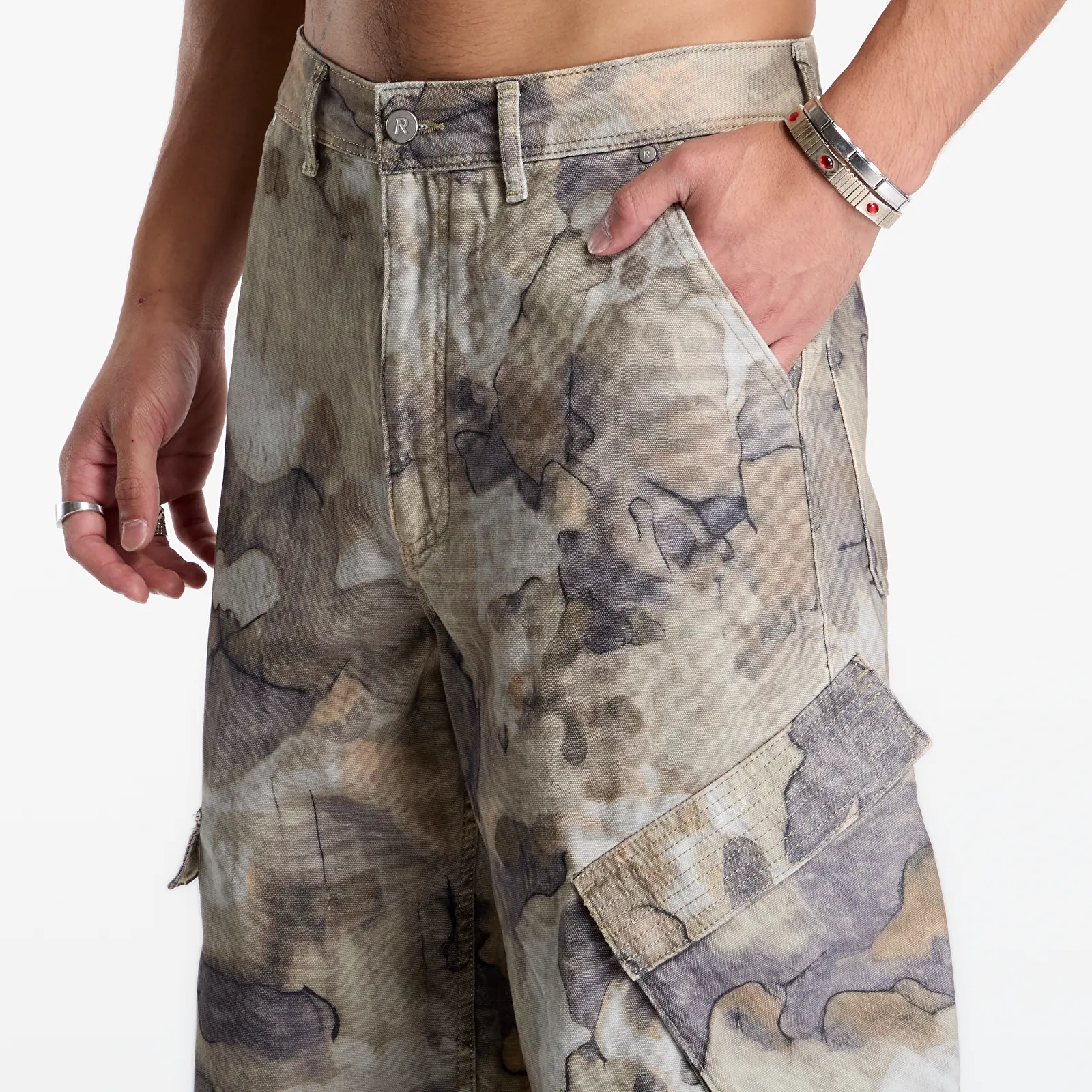 Men's trousers Represent Cargo Pant Riot Camo
