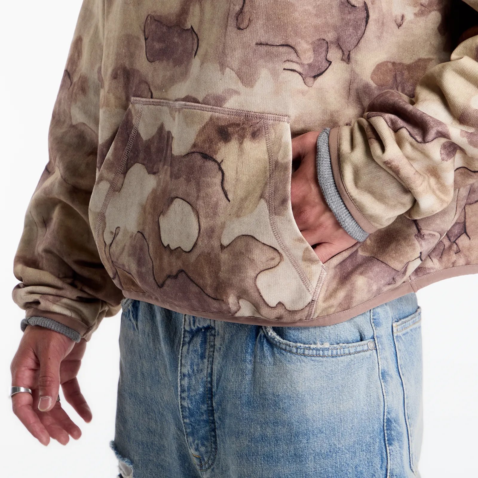 Mikiny Represent Shuttle Hoodie UNISEX Riot Camo