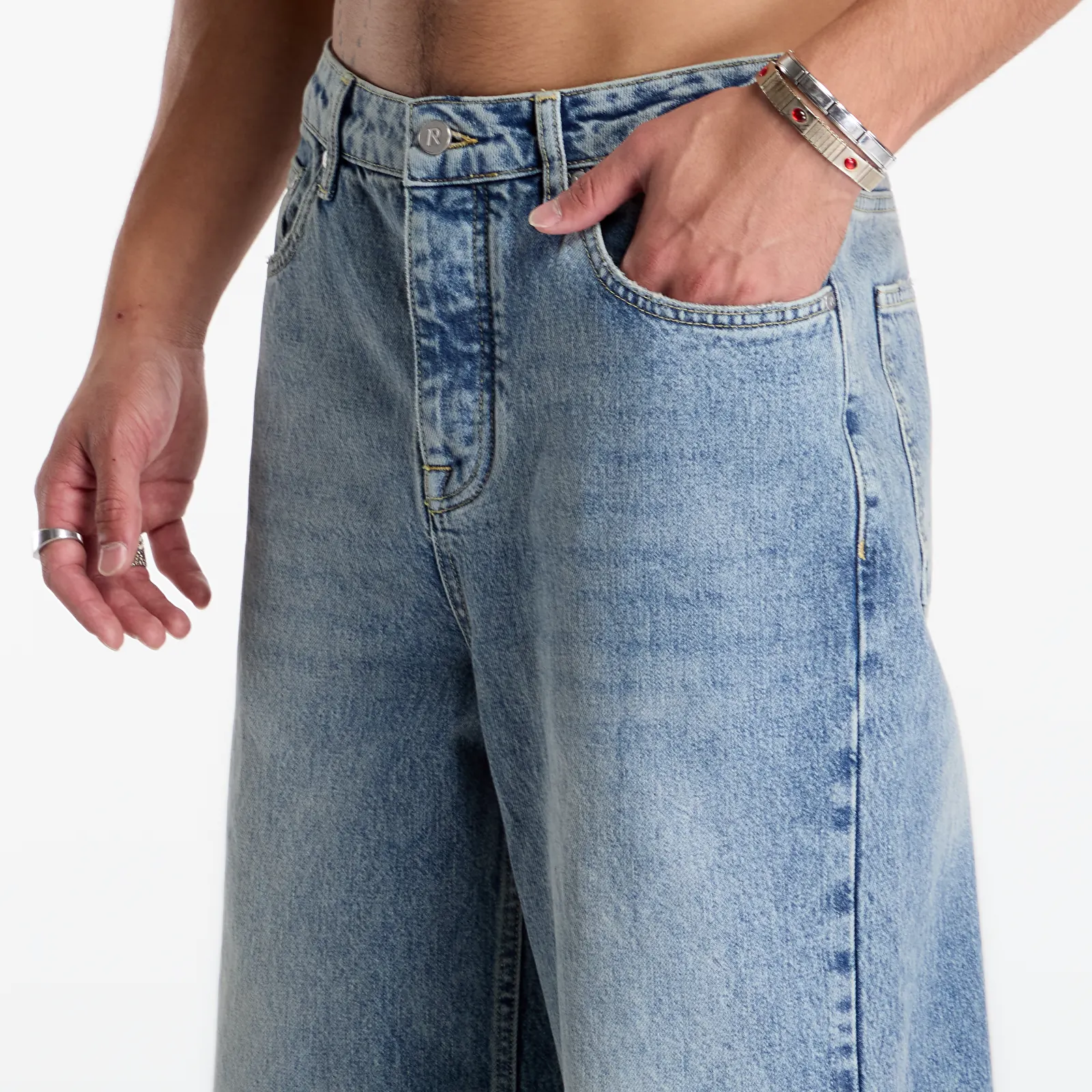 Jeans Represent R3 Baggy Jean Moss Blue