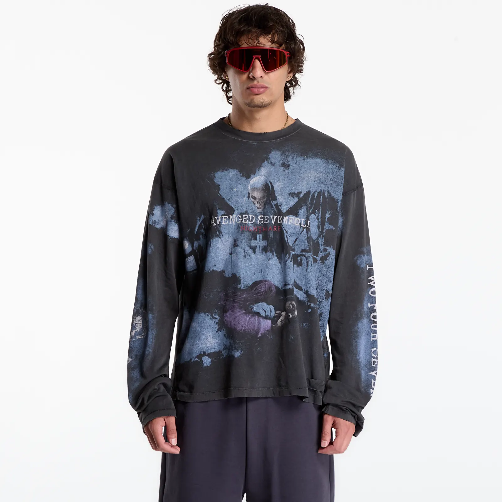 Camisetas Represent 247 Avenged Sevenfold Nightmare Ls Tee UNISEX Aged Black