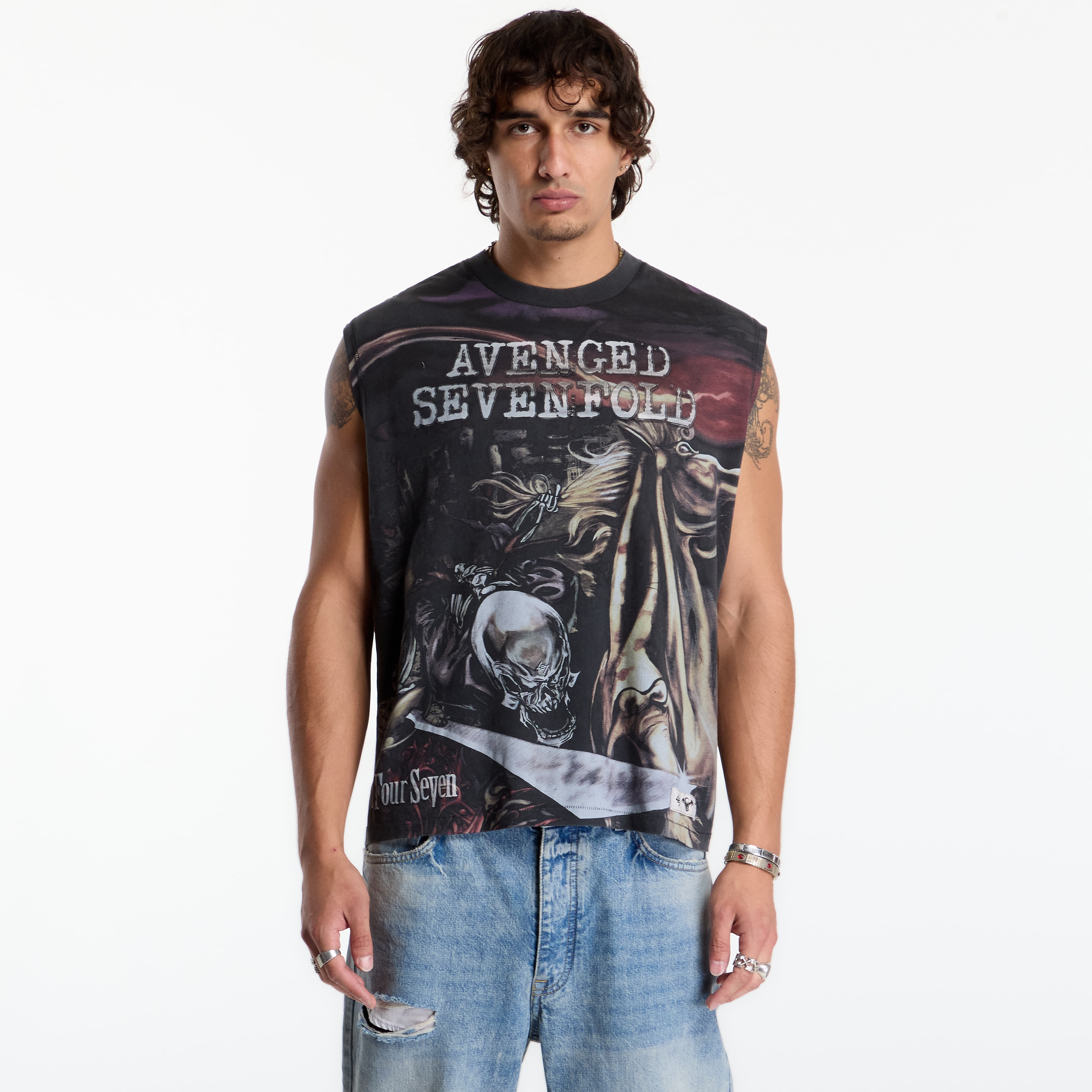 Tank top Represent 247 Avenged Sevenfold City Of Evil Tank UNISEX Aged Black M