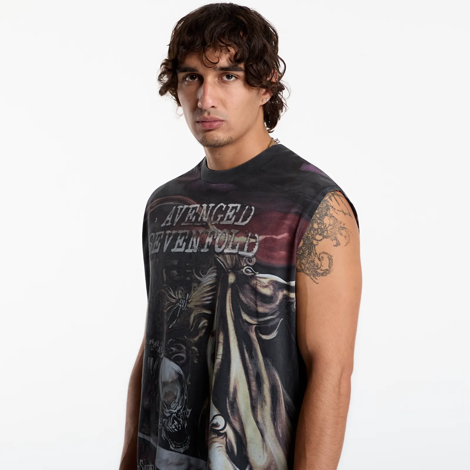 Vests Represent 247 Avenged Sevenfold City Of Evil Tank UNISEX Aged Black