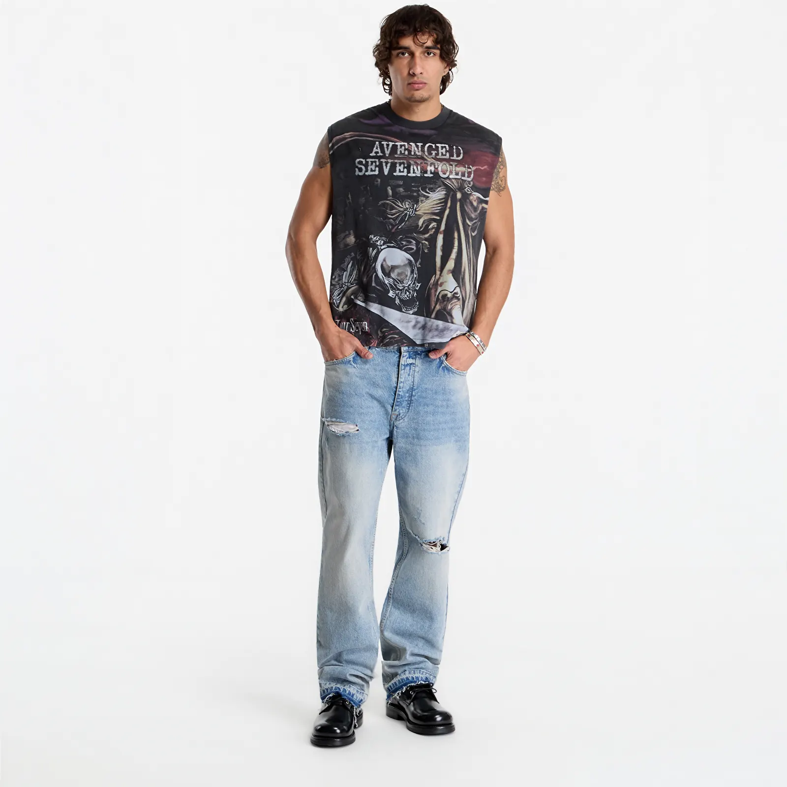 Vests Represent 247 Avenged Sevenfold City Of Evil Tank UNISEX Aged Black