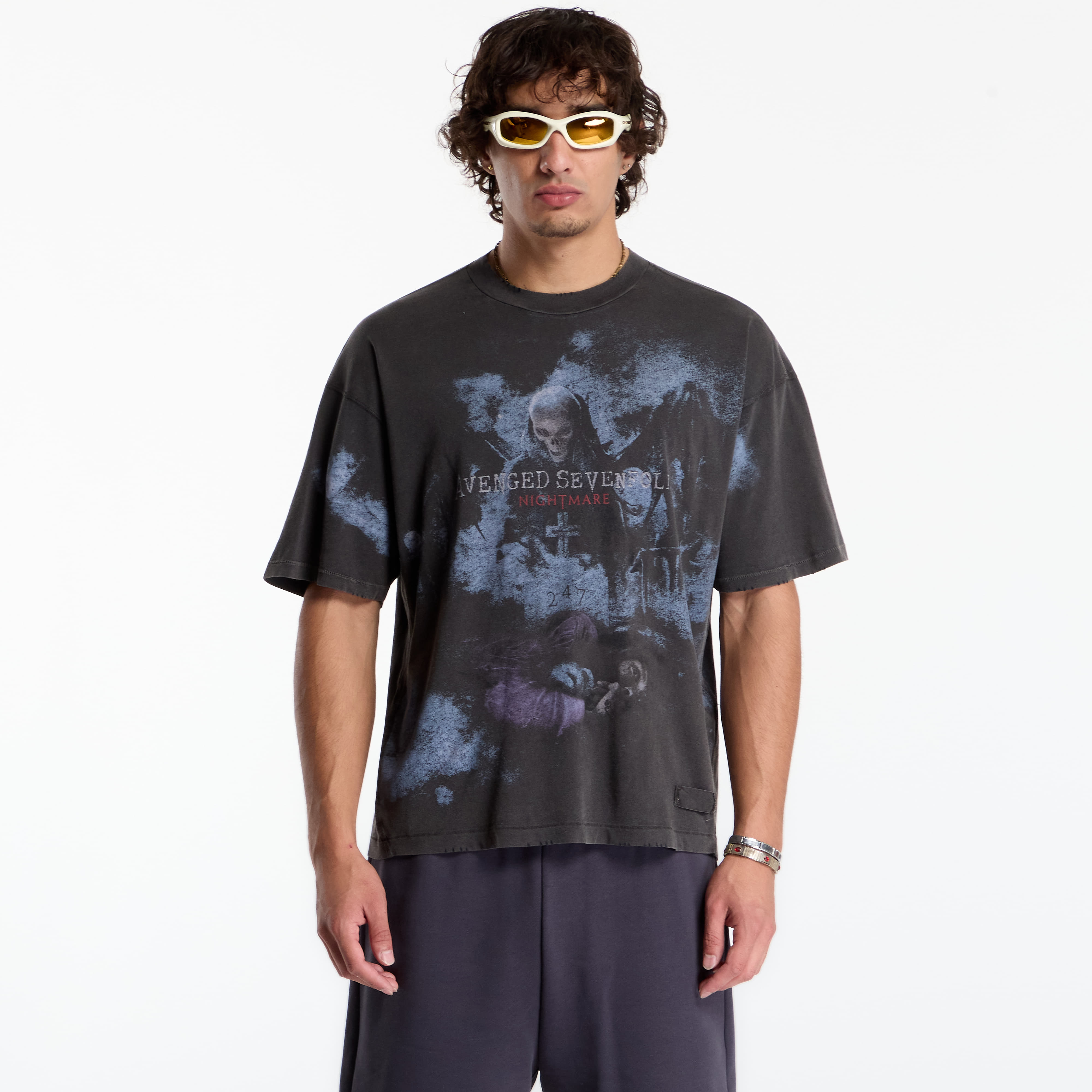 T-shirt Represent 247 Avenged Sevenfold Nightmare Tee UNISEX Aged Black S