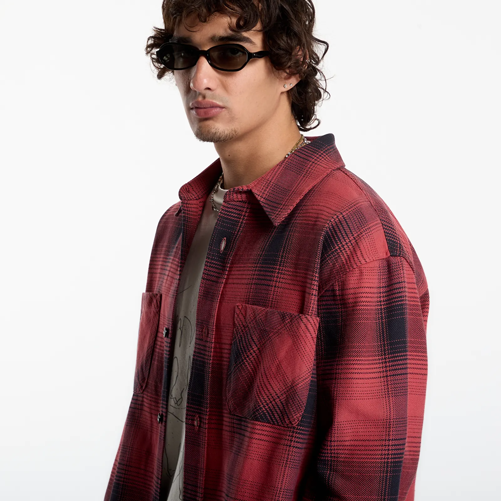 Chemises OUR LEGACY Whoppin Shirt Bison Check Ranch Cotton