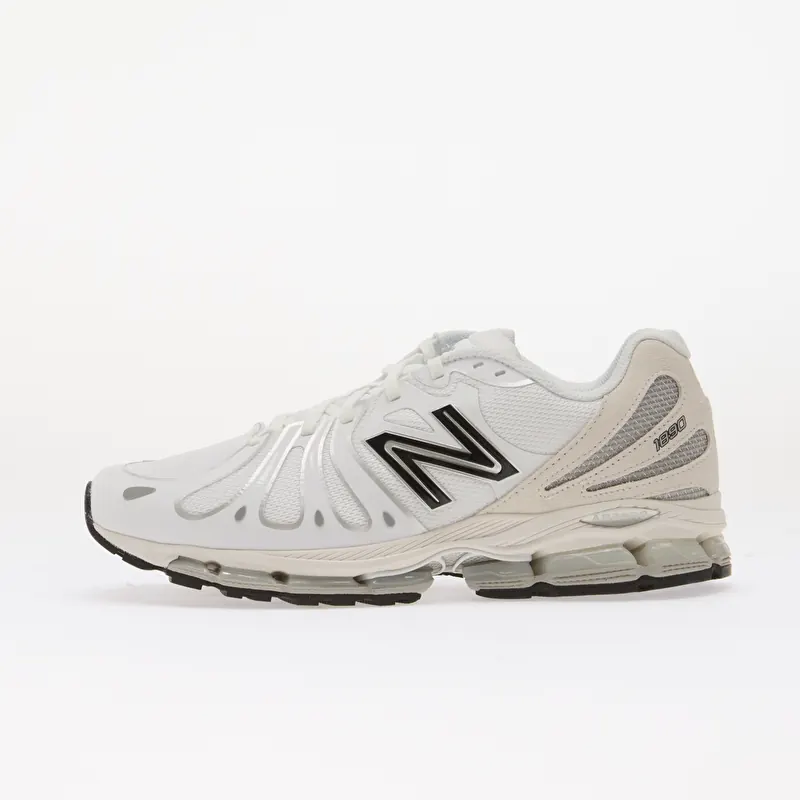 New Balance 1890 White/ Silver Metallic/ Black