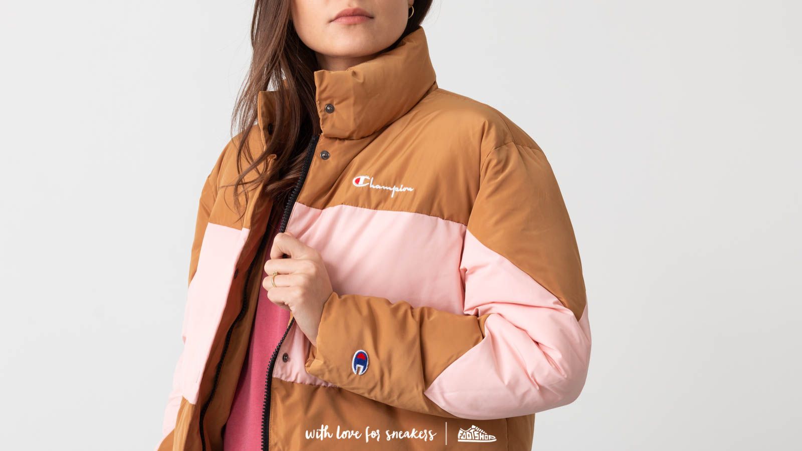 Champion jacket brown outlet