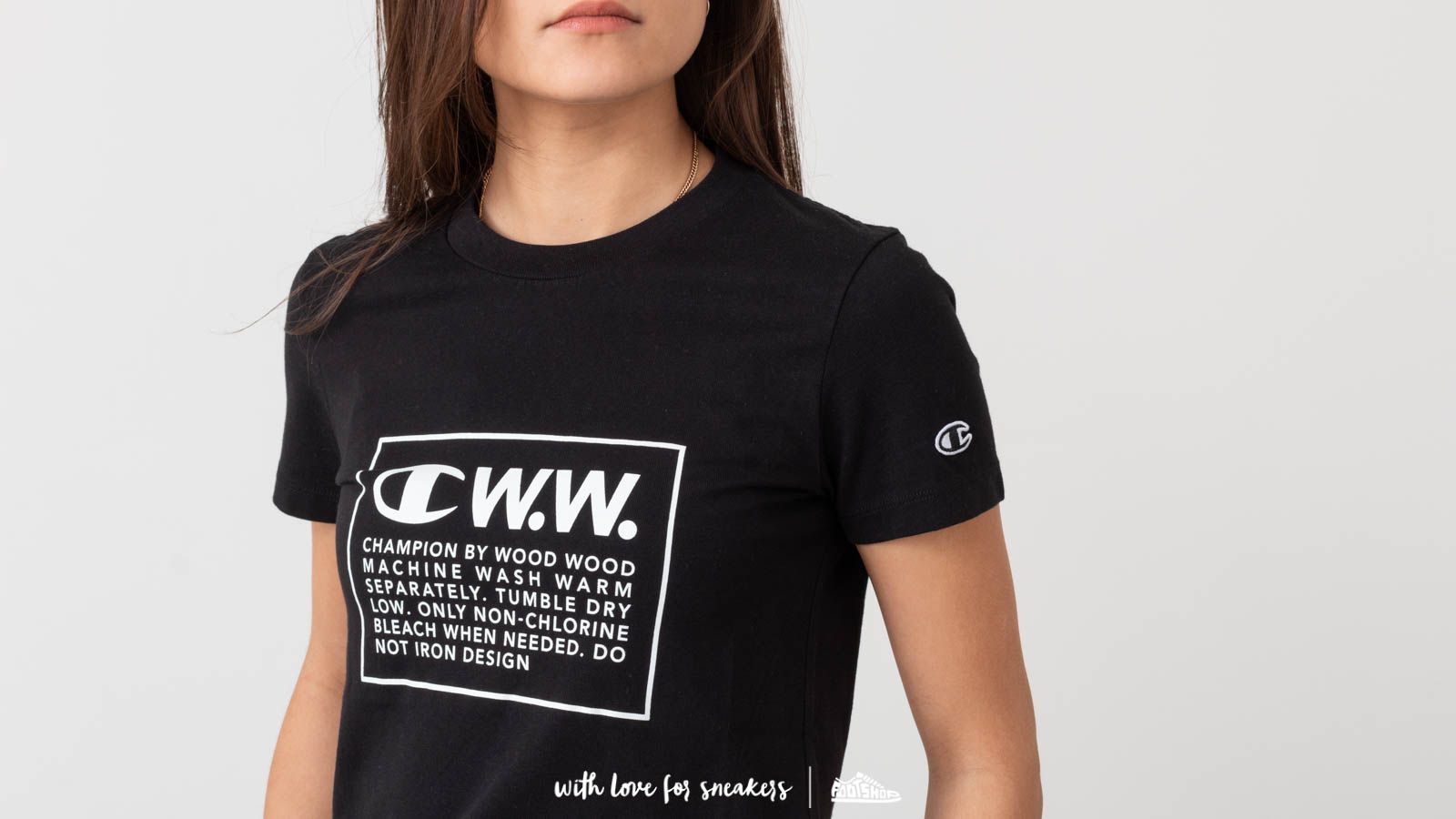 T-shirt Champion x WOOD WOOD Lyn Tee Black