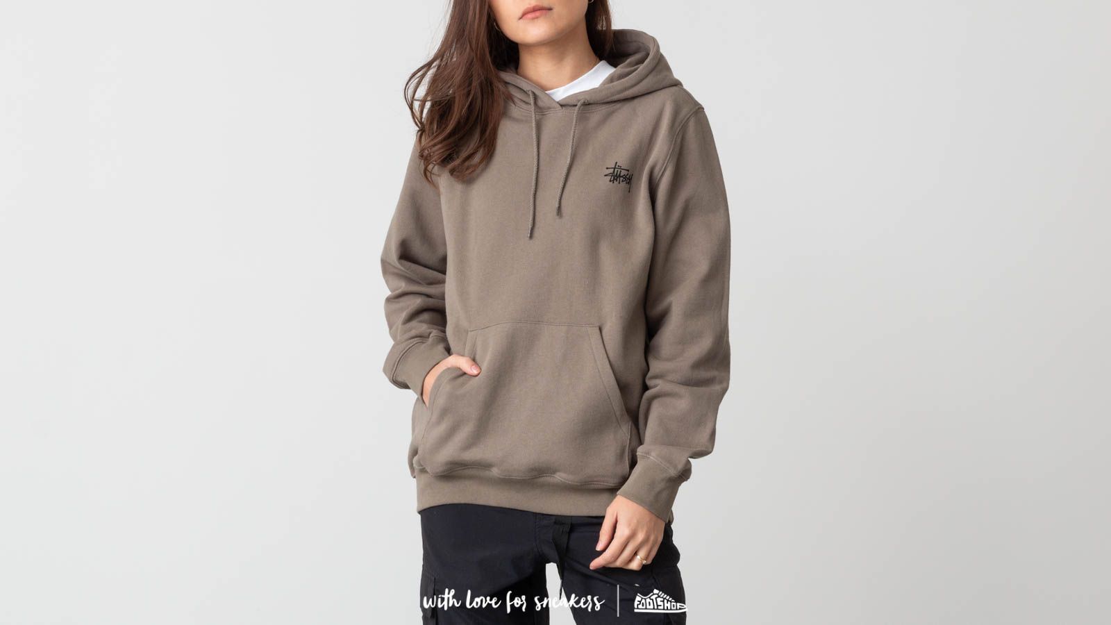 Felpe Stüssy Scout Hoodie Taupe