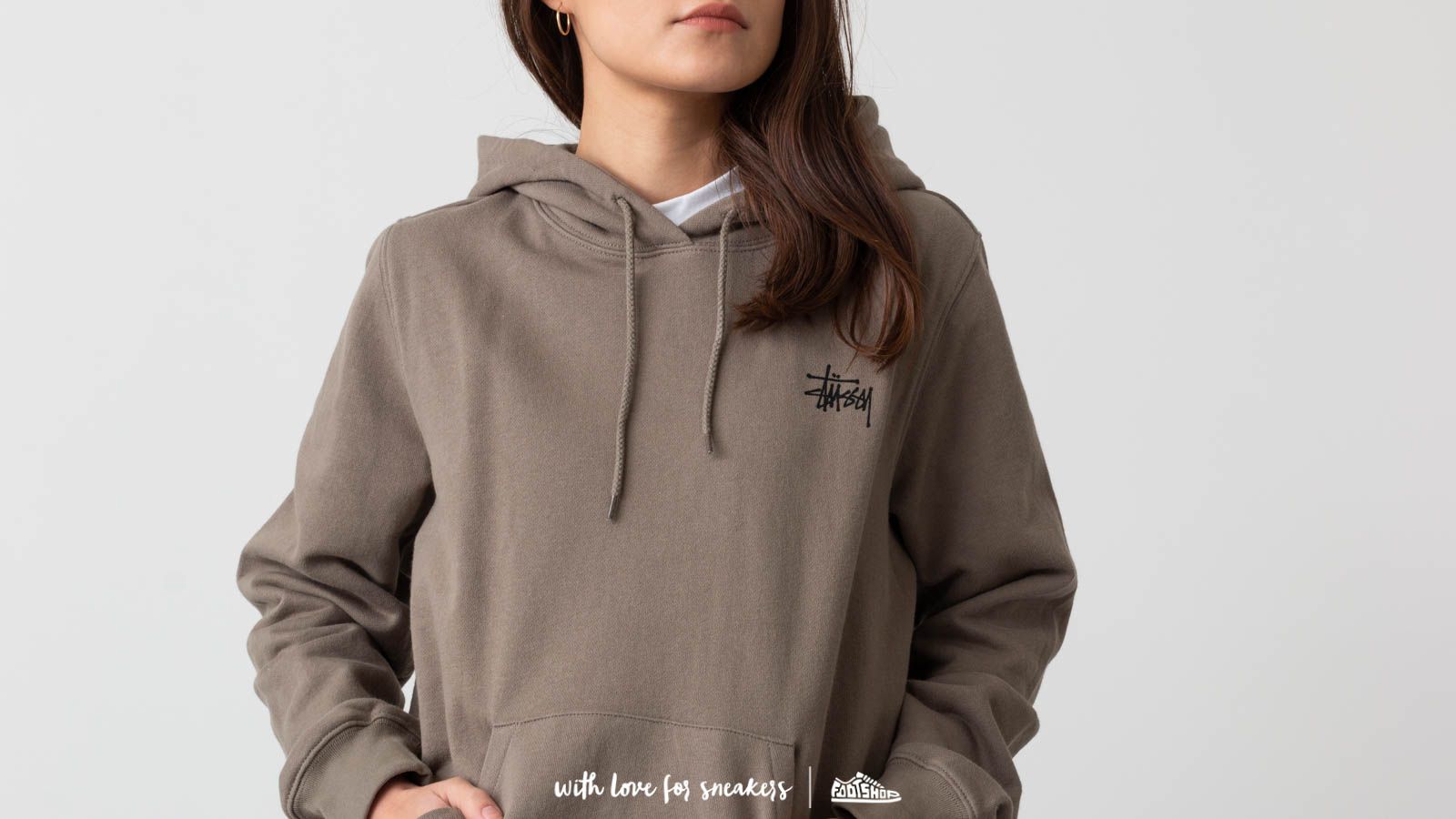 Felpe Stüssy Scout Hoodie Taupe