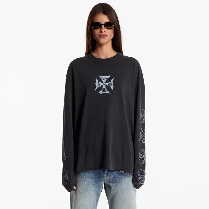 T-shirt Represent Mh Long Sleeve UNISEX Faded Black