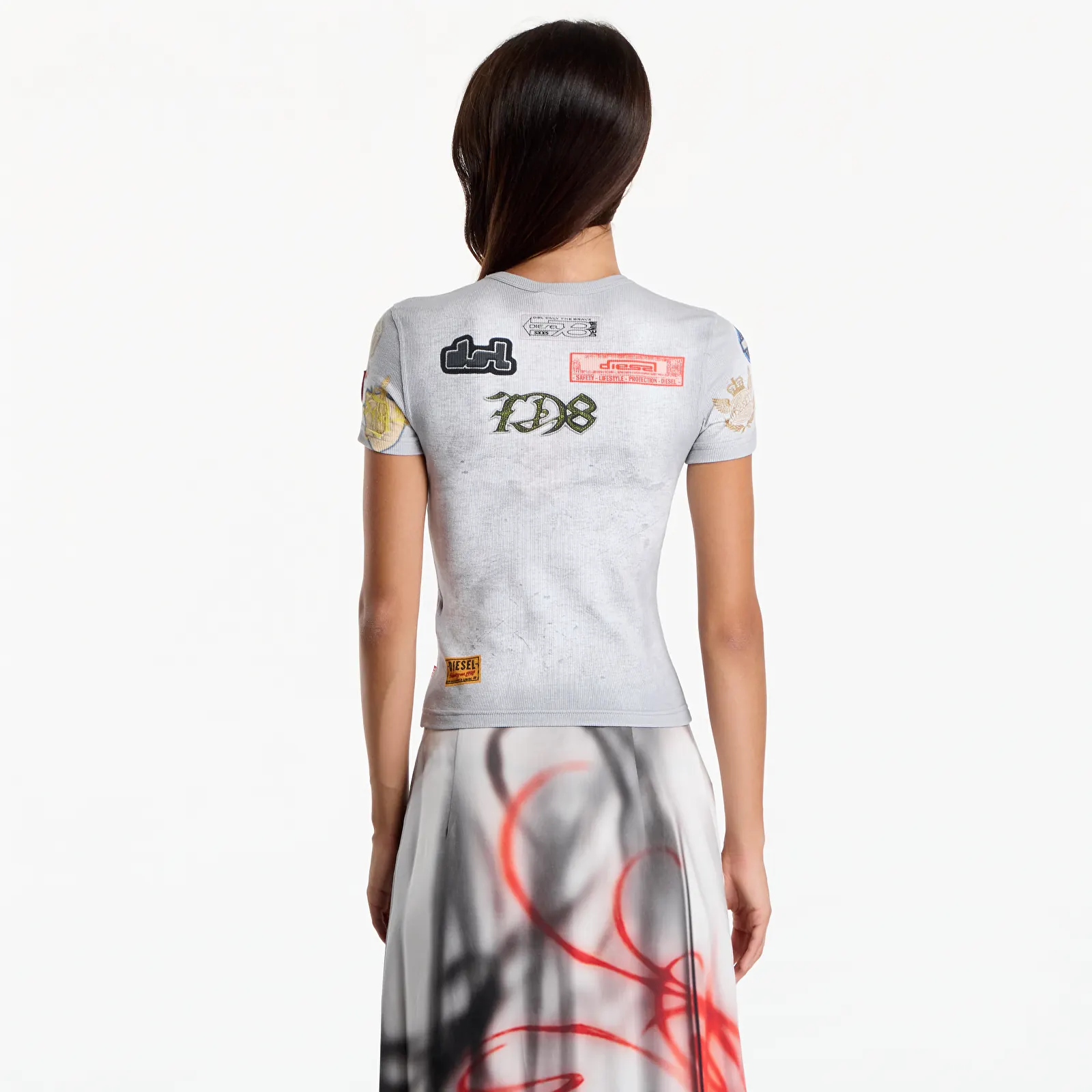 Футболки Diesel T-Ele-Long-Aa2 Tank Top White