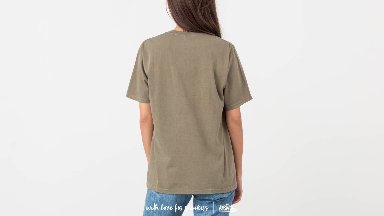 T-Shirts Stüssy Basic Logo Pig. Dyed Tee Army