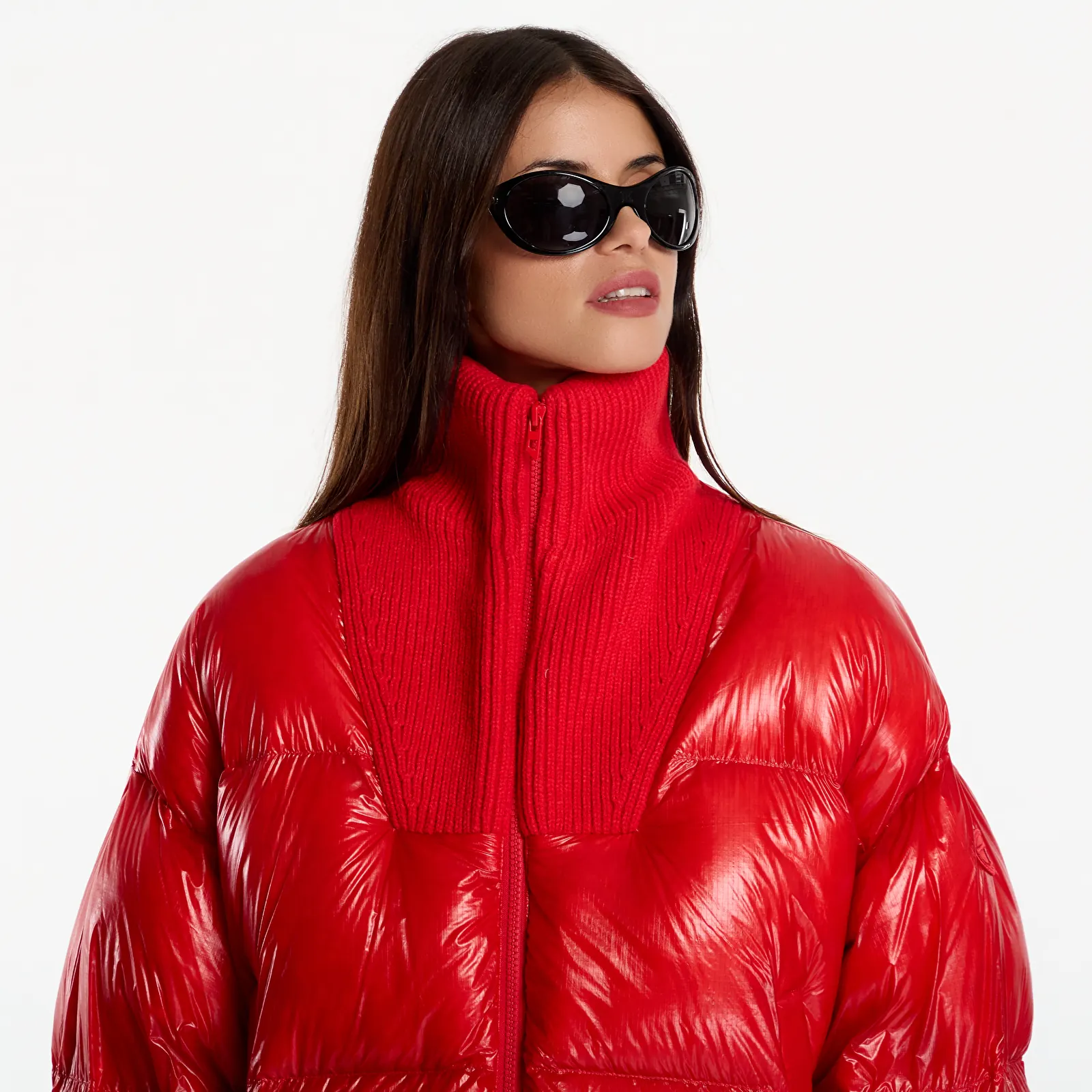 Sieviešu pūra jakas Diesel W-Arrior Jacket Racing Red