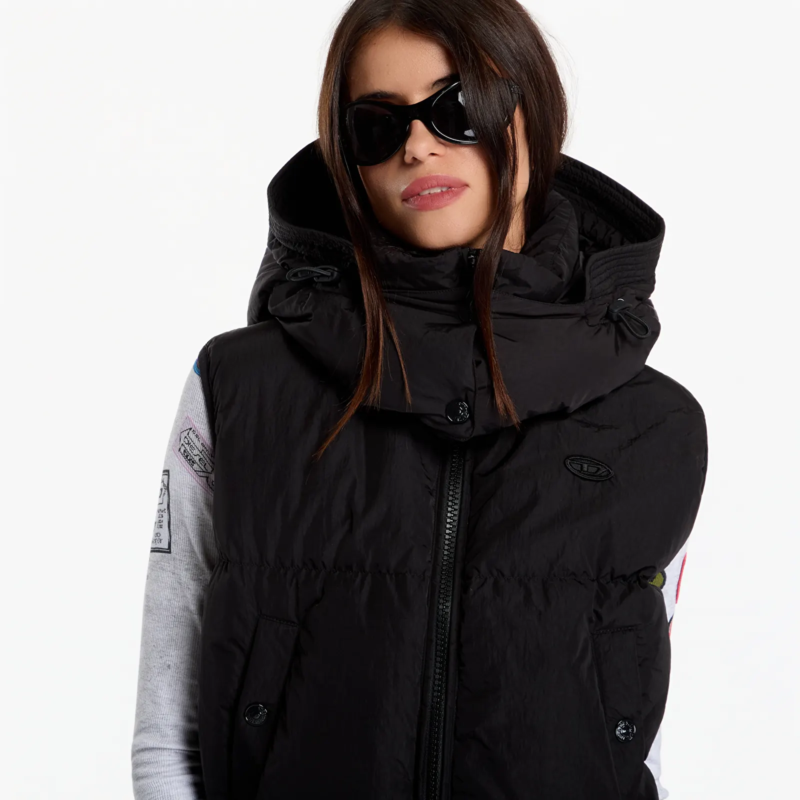 Vests Diesel W-Peyt-Ssl-New-Wd Jacket Black