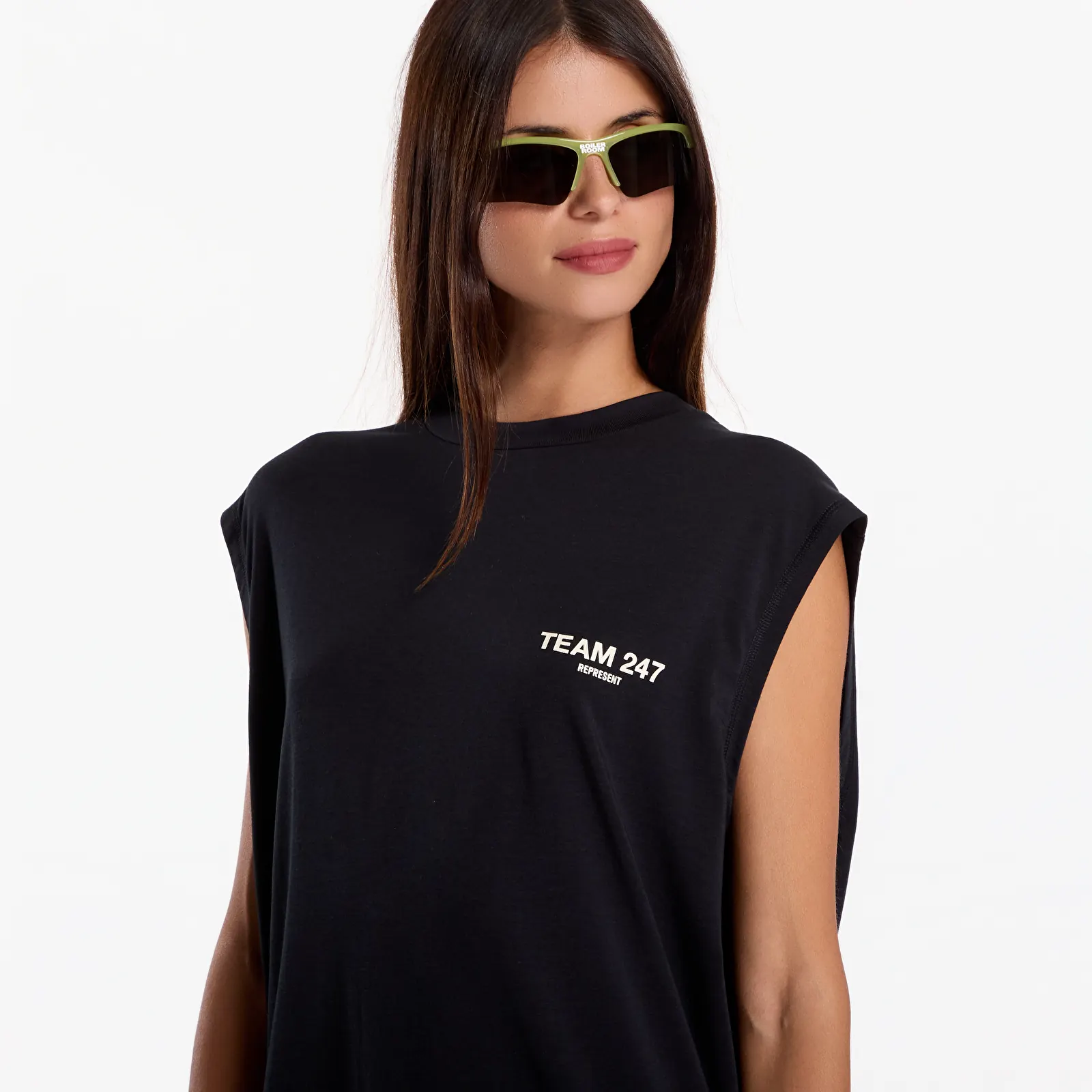 Västar REPRESENT 247 Team Oversized Tank UNISEX Jet Black
