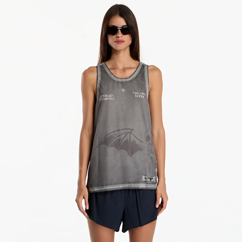 Represent 247 Avenged Sevenfold Death Bat Singlet UNISEX Washed Grey