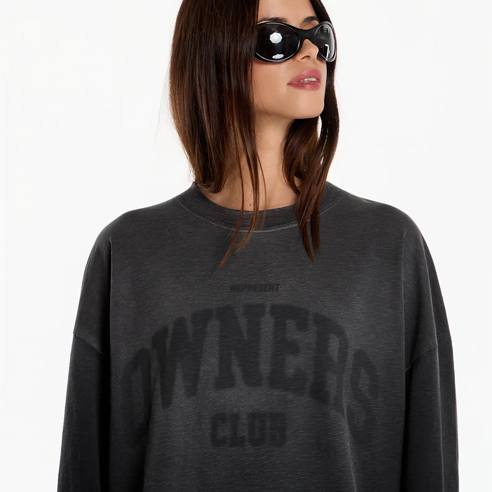 Tricouri  Represent Owners Ls T-Shirt UNISEX Weathered Black