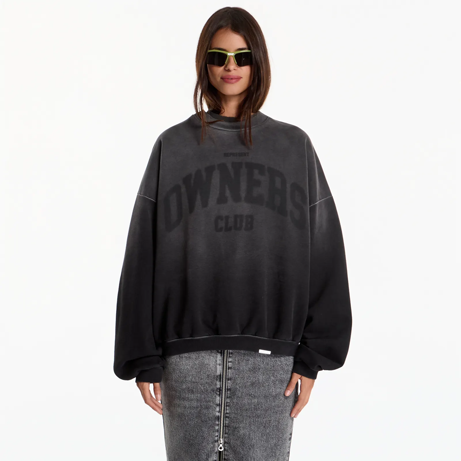 Sudaderas Represent Owners Sweater UNISEX Weathered Black