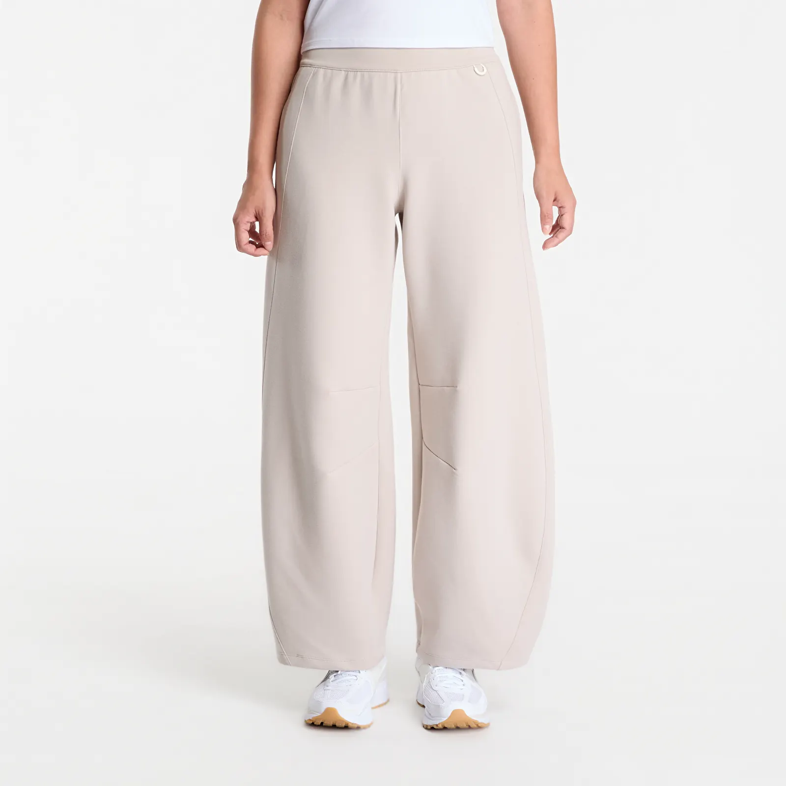 Dámske tepláky Nike 24.7 ImpossiblySoft Women's High-Waisted Wide-Leg Pants Cream Ii/ Sail/ College Grey