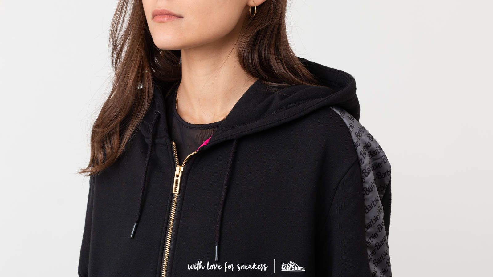 Mikinas ar kapuci un sporta krekli Puma x Barbie Zip-Up Hoodie Black