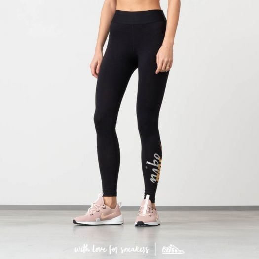 Nike black metallic legging hot sale