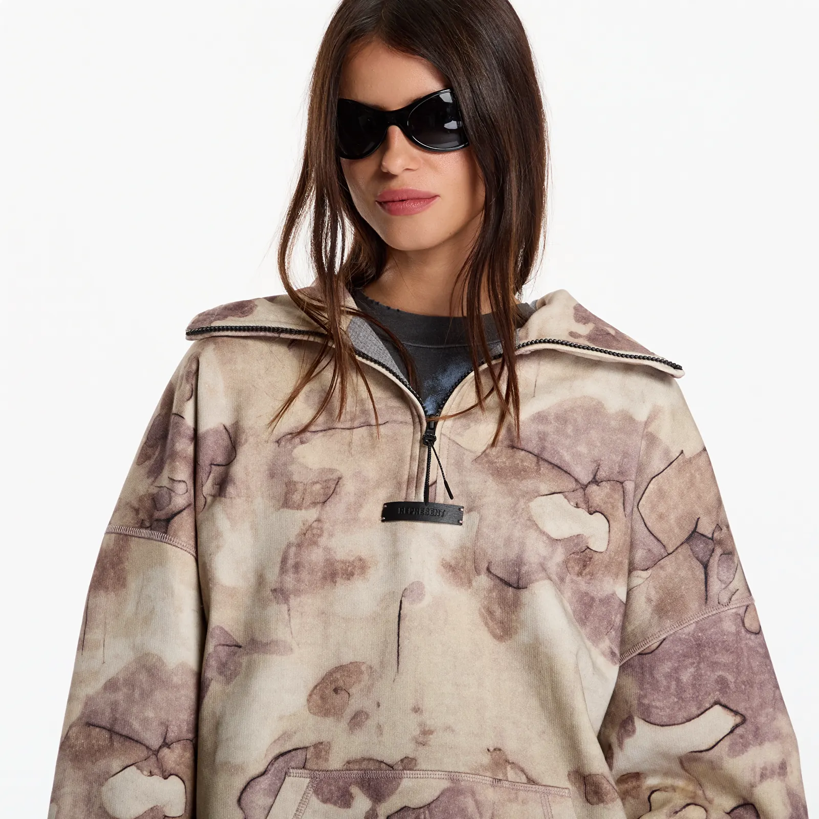 Mikiny Represent Shuttle Hoodie UNISEX Riot Camo