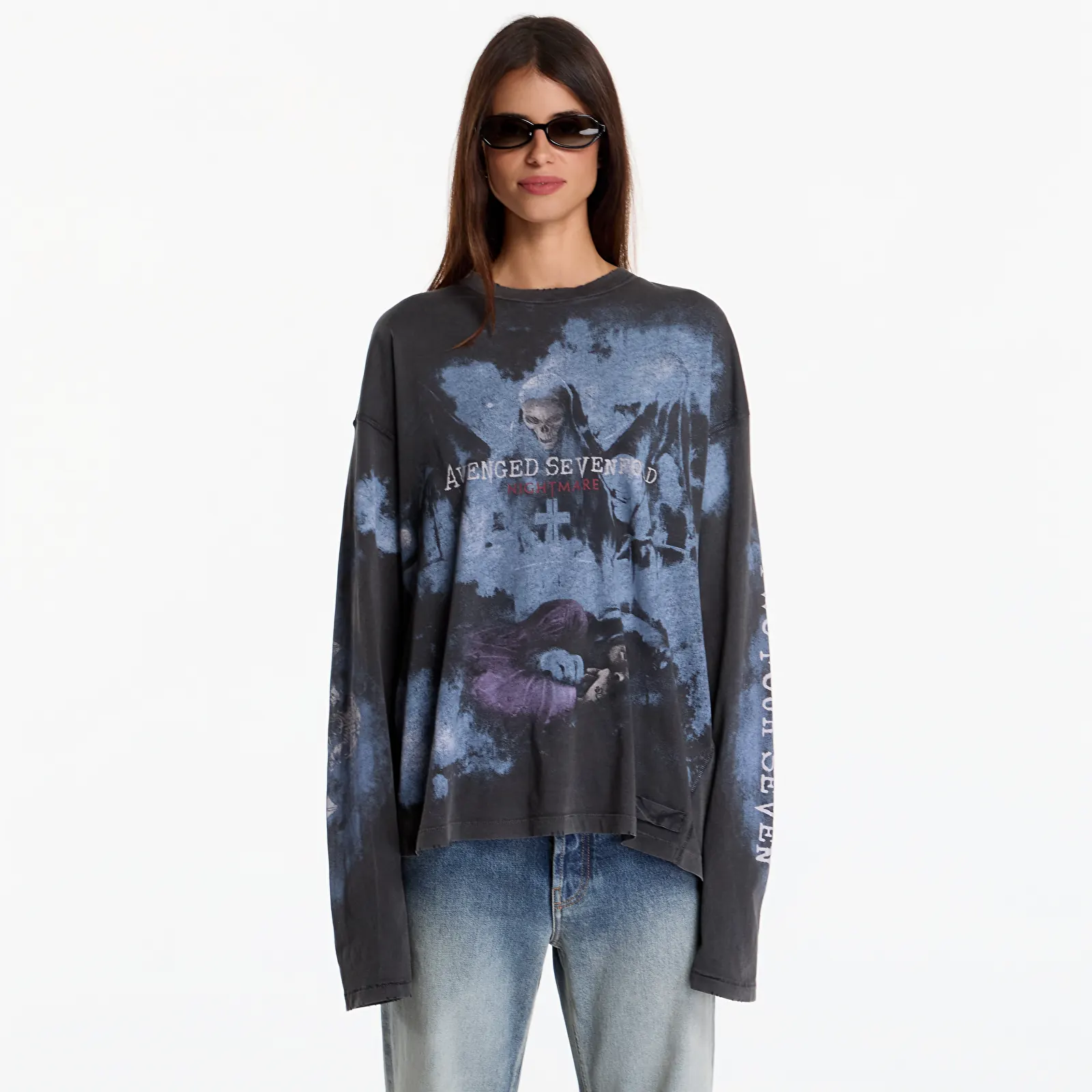 Camisetas Represent 247 Avenged Sevenfold Nightmare Ls Tee UNISEX Aged Black