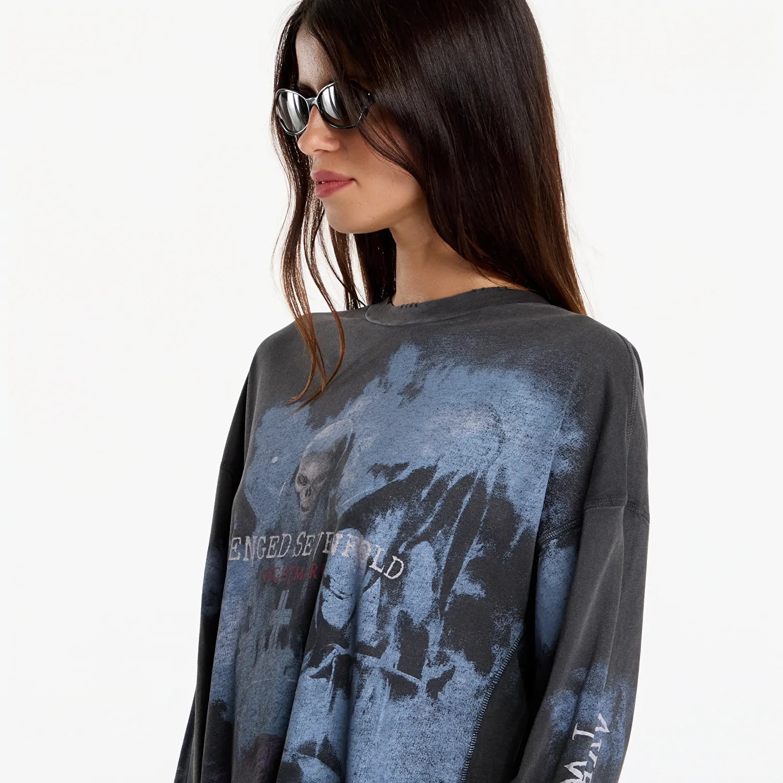 Camisetas Represent 247 Avenged Sevenfold Nightmare Ls Tee UNISEX Aged Black