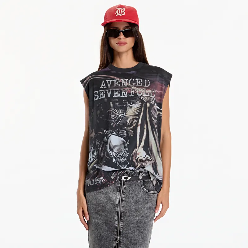Represent 247 Avenged Sevenfold City Of Evil Tank UNISEX Aged Black