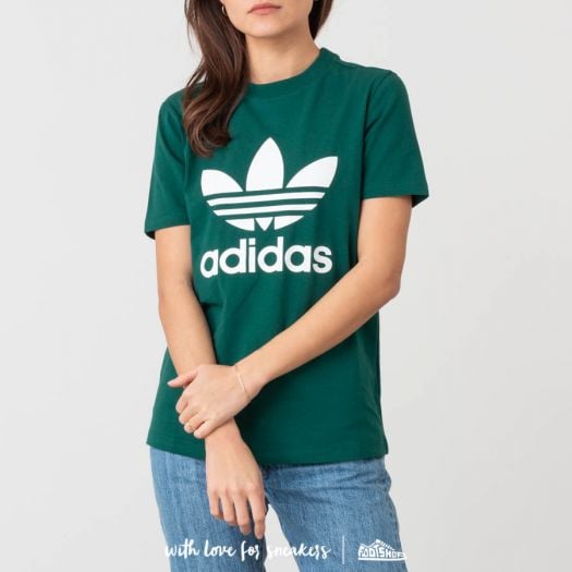 Adidas trefoil t shirt green best sale
