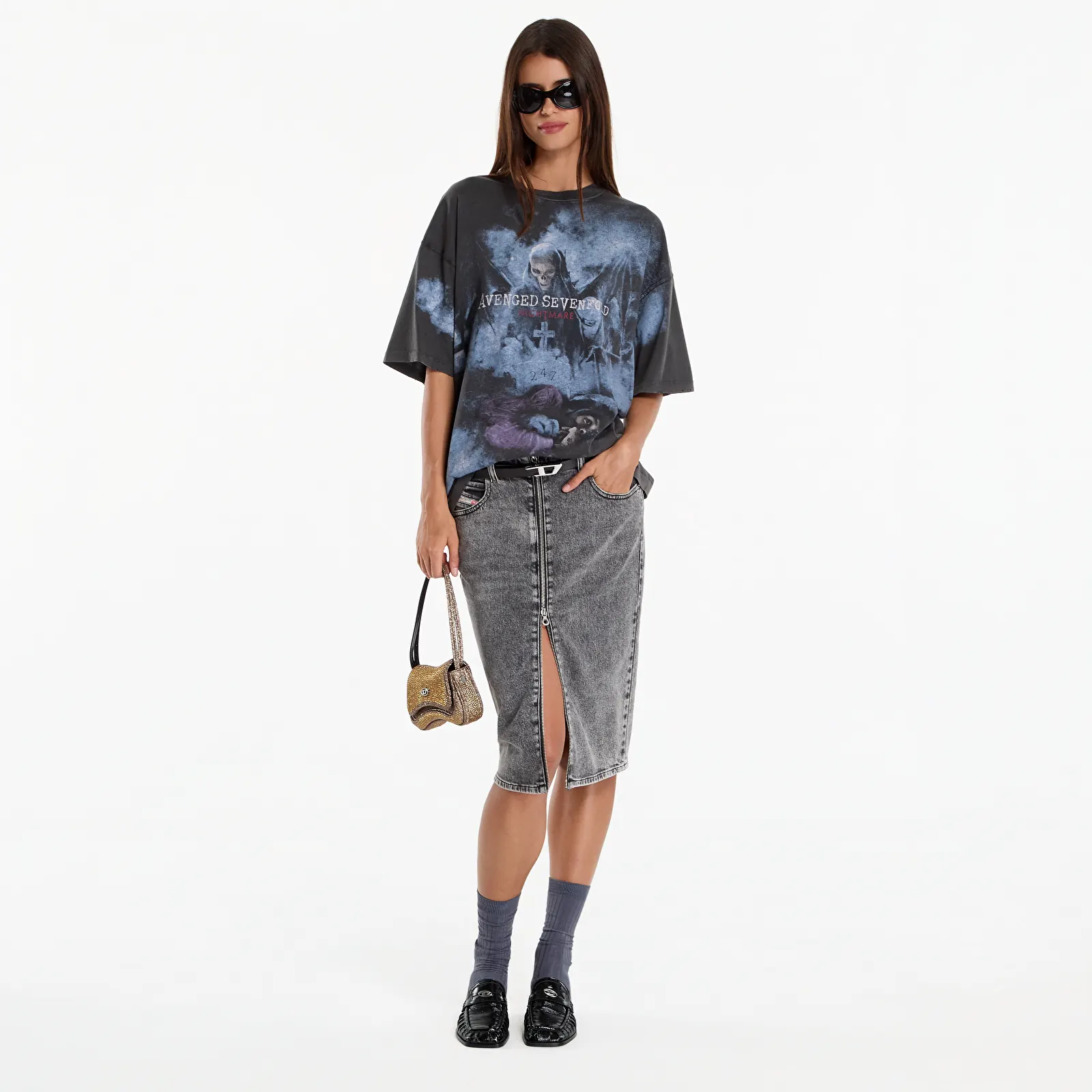 Футболки Represent 247 Avenged Sevenfold Nightmare Tee UNISEX Aged Black