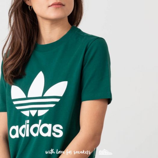T shirts adidas Trefoil Tee Collegiate Green Footshop
