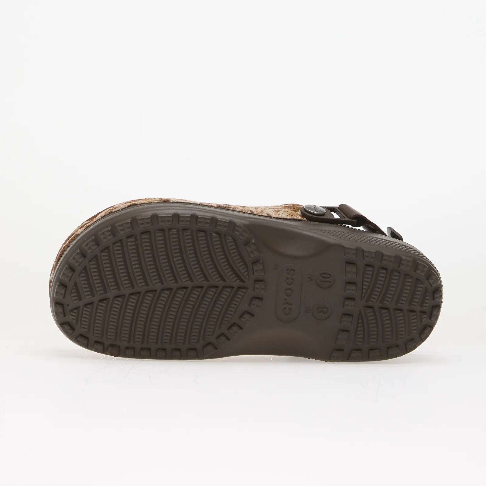 Men's slides Crocs Classic Crafted Pony Hair Clog Espresso