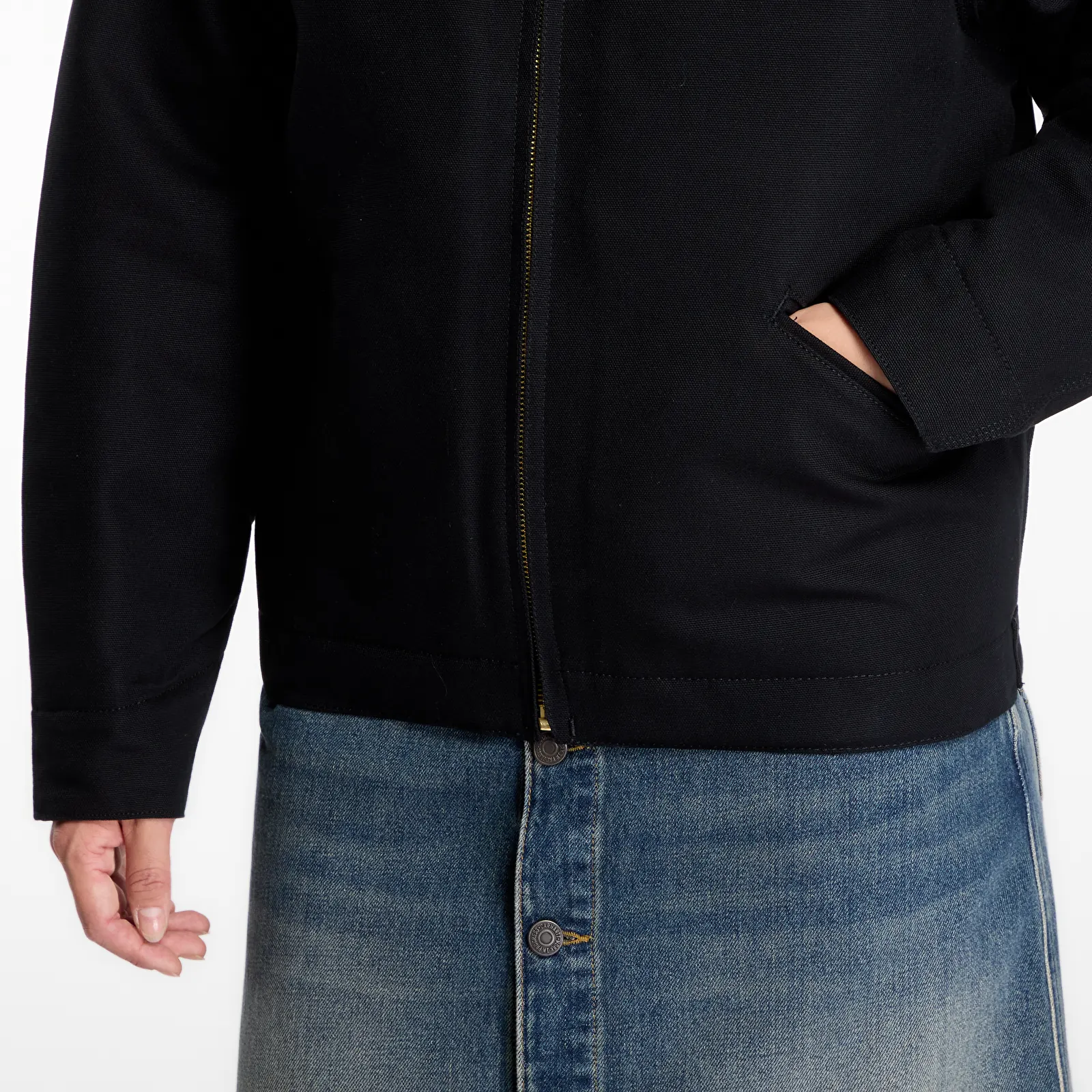 Miesten takit Carhartt WIP OG Detroit Jacket Black/ Black UNISEX