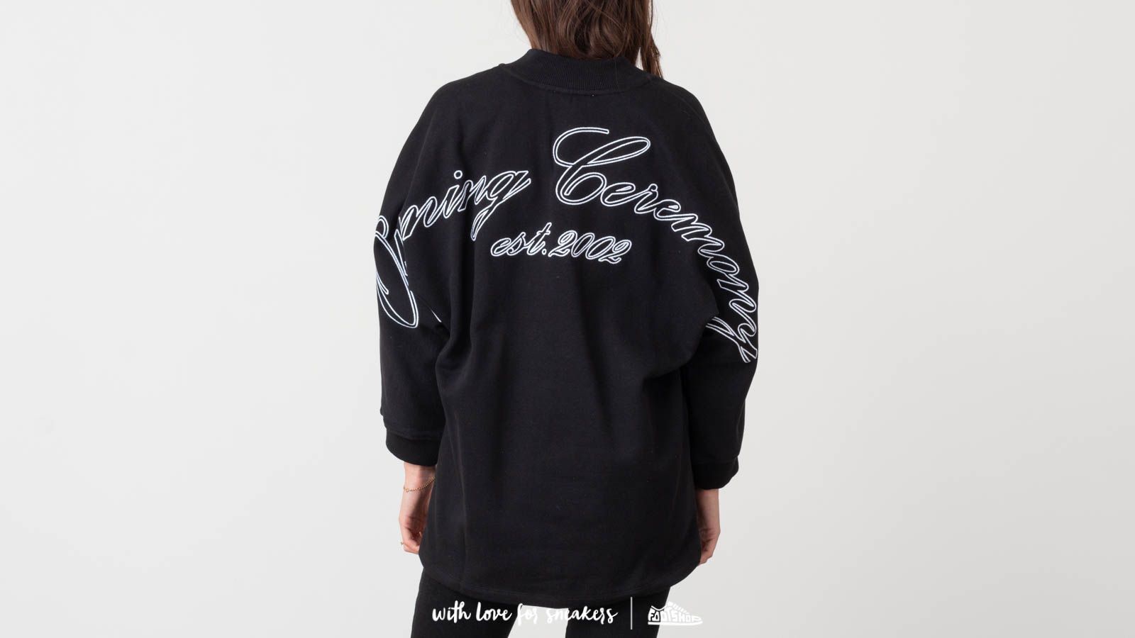 Sweaters Opening Ceremony Logo Dolman Sweatshirt Black