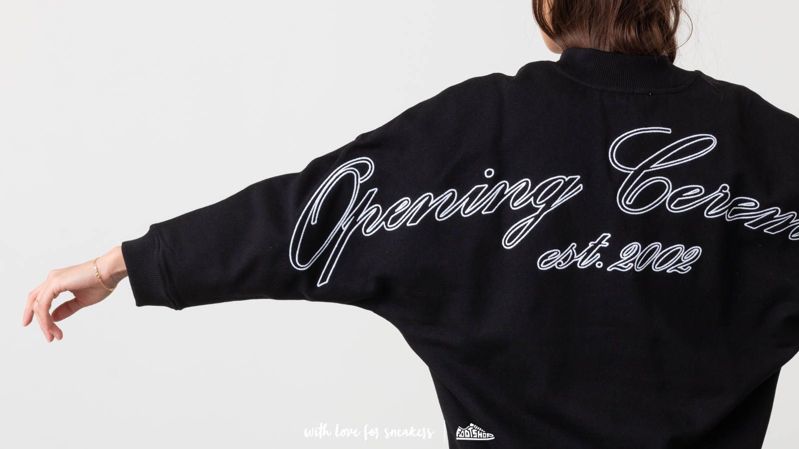 Sweaters Opening Ceremony Logo Dolman Sweatshirt Black