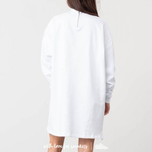 Dress Lazy Oaf Zippy Heart Sweater Dress White Footshop