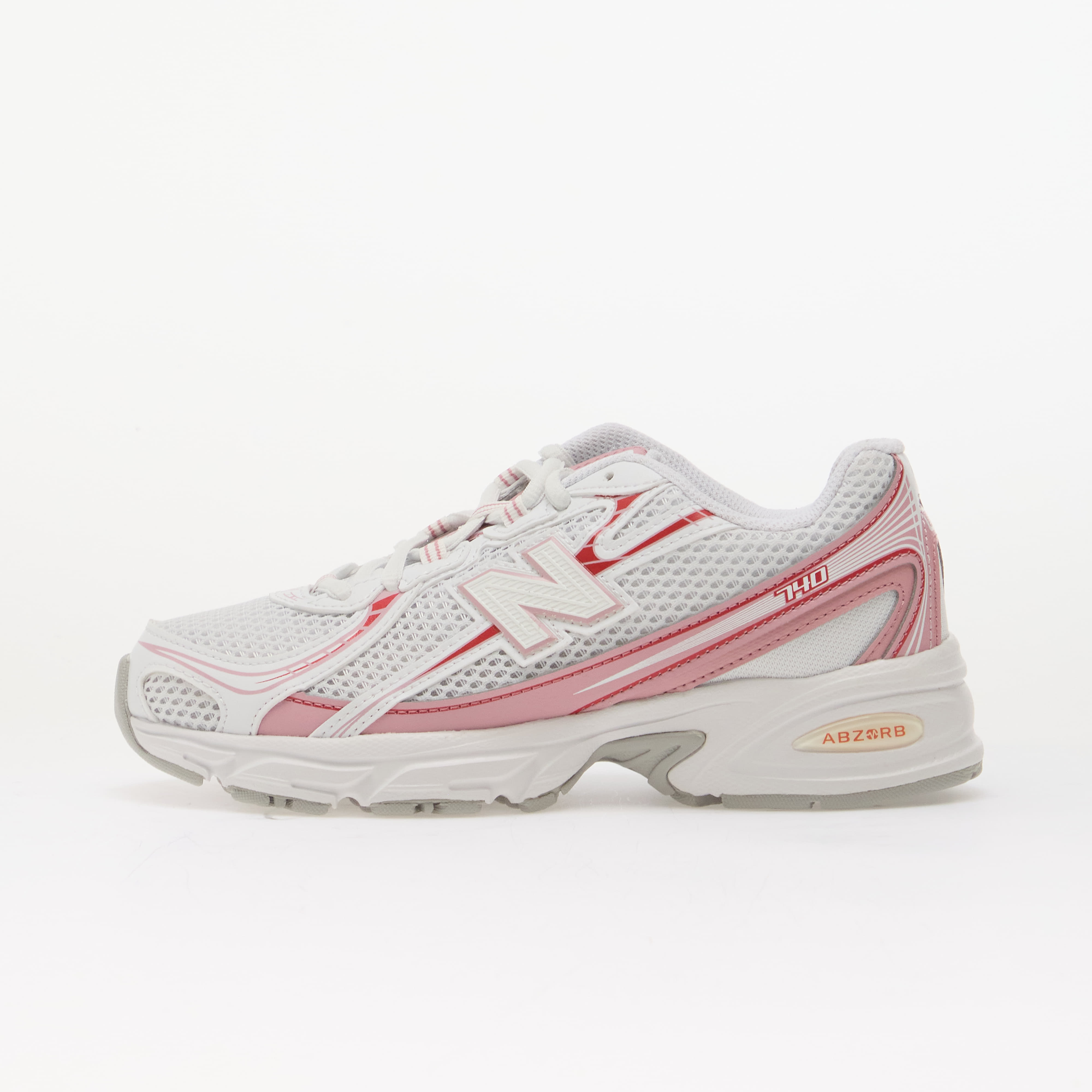 Sneakers New Balance Kids 740 White/ Pink UK 5.5