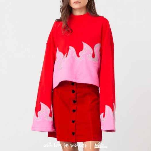 Lazy oaf top on fire sweatshirt