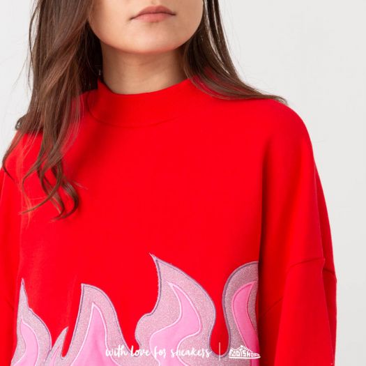 Lazy oaf top on fire sweatshirt