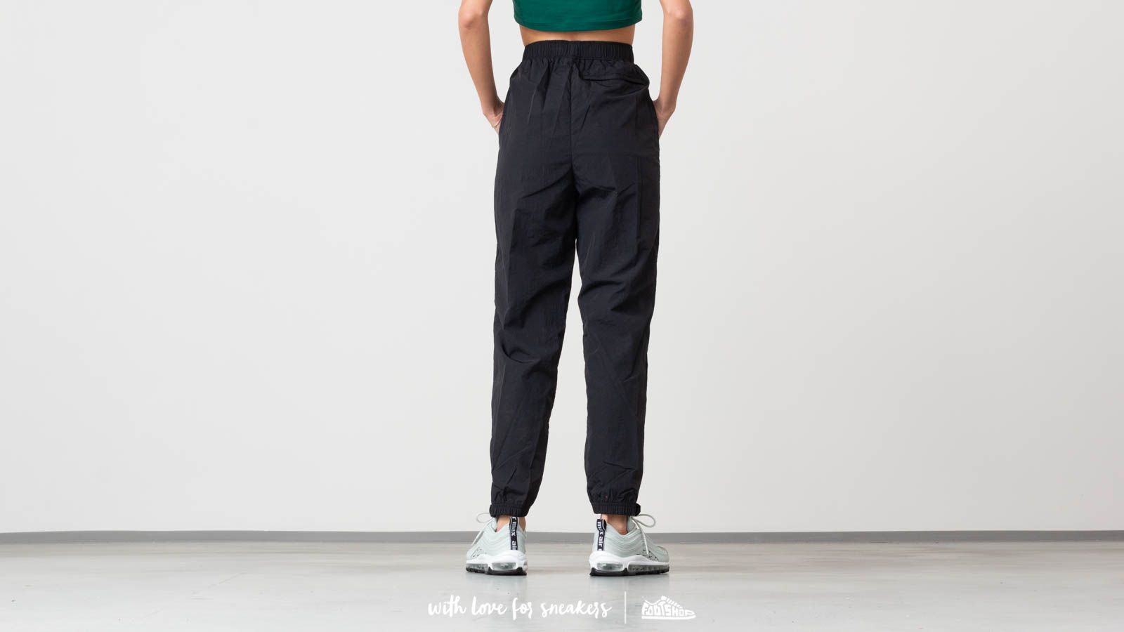 Pants and jeans Opening Ceremony Crinkle Nylon Jogging Pants Black Footshop