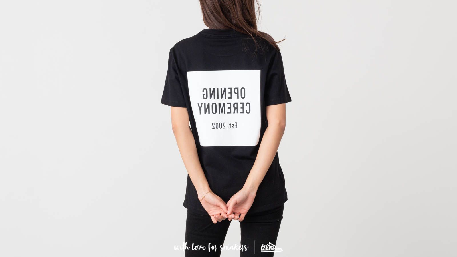 T-Shirts and shirts Opening Ceremony OC Box Logo Tee Black
