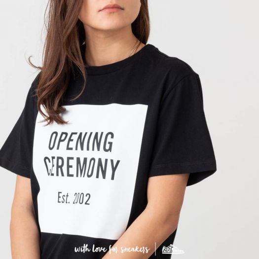 T-Shirts and shirts Opening Ceremony OC Box Logo Tee Black | Footshop