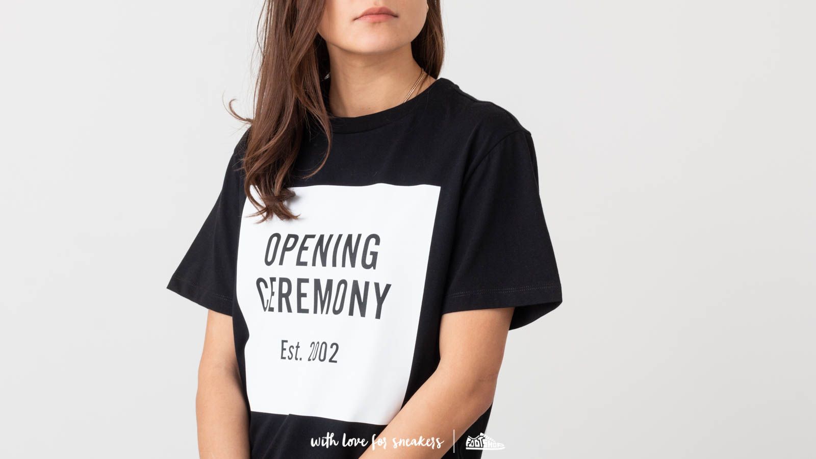 T-Shirts and shirts Opening Ceremony OC Box Logo Tee Black